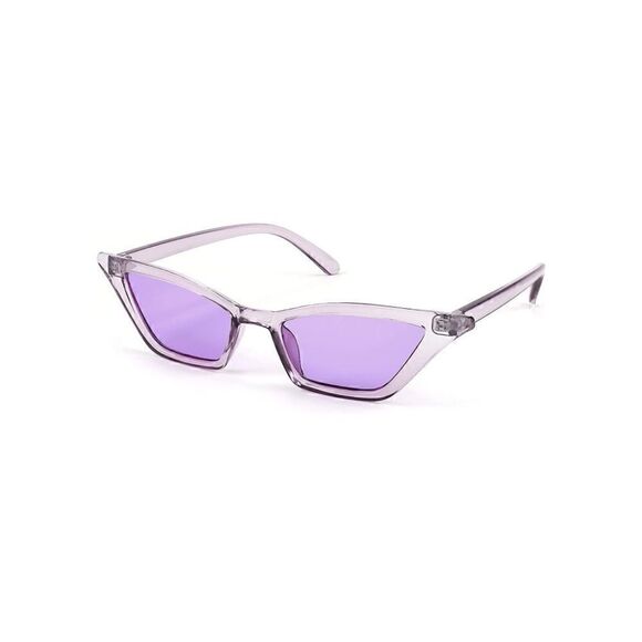 Transparent Purple Vintage Small Cat Eye sunglasses